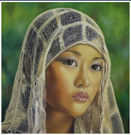 Regard d'ailleurs - pastel sec - taille : 29 x 29cm (indisponible)