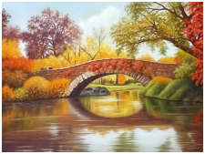 Le sous-bois - pastel sec - taille : 30 x 40 cm (disponible)