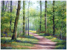 Le sous-bois - pastel sec - taille : 30 x 40 cm (disponible)