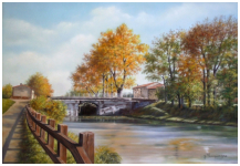 L'écluse d'en Borel - pastel sec - taille : 35 x 50 cm (indisponible)