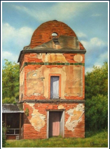 Pigeonnier  St-Sulpice (tarn) - pastel sec - taille : 40 x 30 cm (disponible)