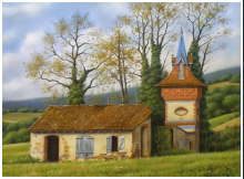 Pigeonnier  Merville (Hte-garonne) - pastel sec - taille : 40 x 30 cm (disponible)