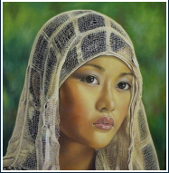 Regard d'ailleurs - pastel sec - taille : 29 x 29cm (indisponible)