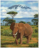Paysage d'Afrique - pastel sec - taille : 40 x 30 cm (indisponible)