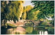 Le canal vert - pastel sec - taille : 38 x 53 cm (indisponible)