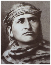 Chef indien - dessin au sépia - taille : 31 x 24cm (indisponible)